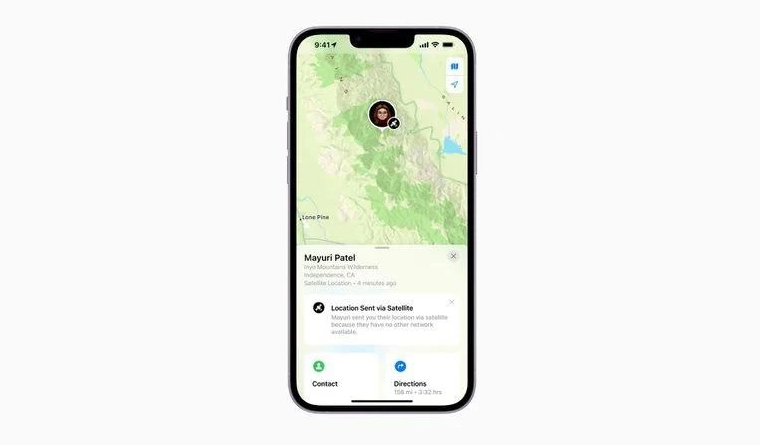 乐清苹果14维修分享iPhone14系列中 FindMy功能通过卫星分享位置方法教程 