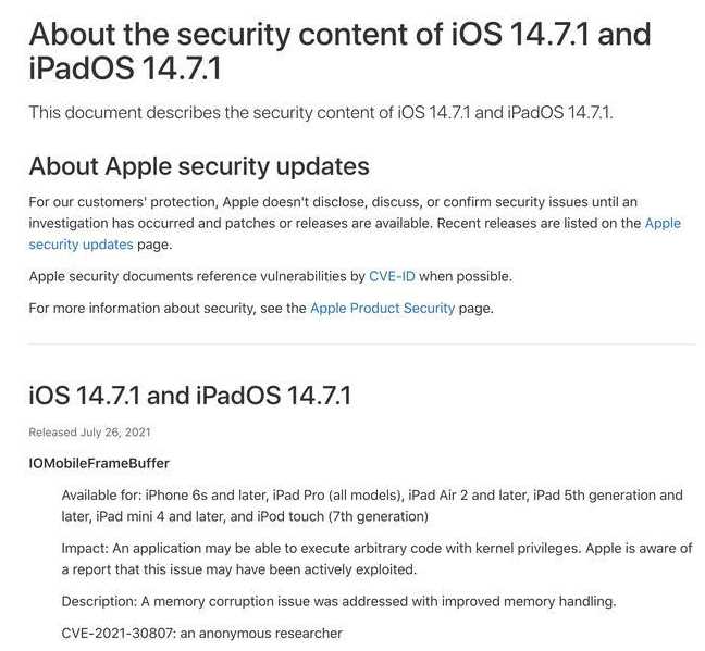 乐清苹果手机维修分享iOS 14.7.1 正式版更新内容及升级方法 
